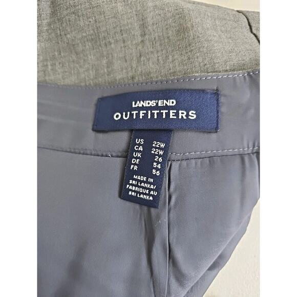 Lands' End Outfitters ~ LWoman Plus Size 22W~ Gray Wool A-Line Pensil Skirt NWOT - Picture 4 of 12